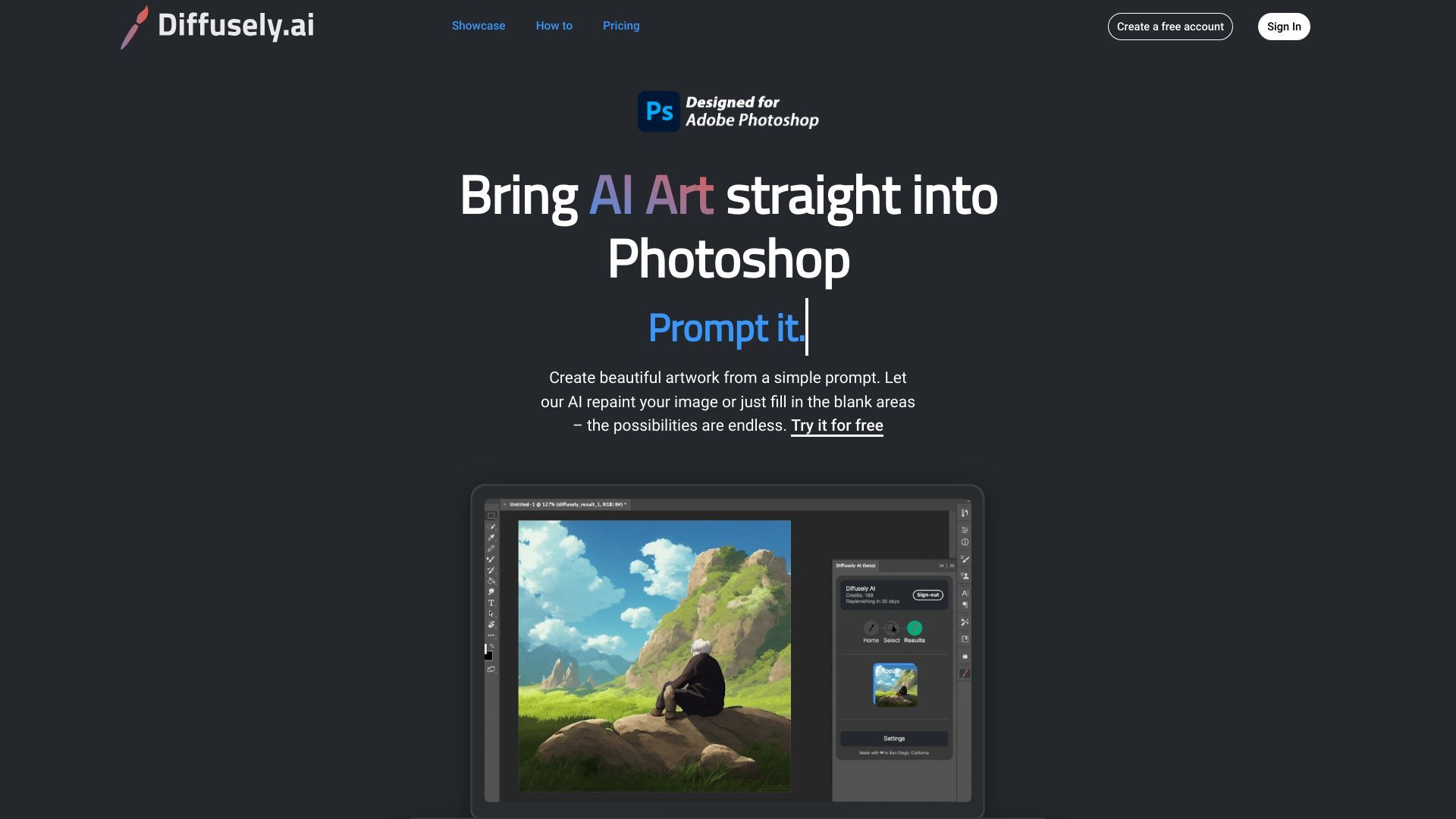 diffusely | AI Art Photoshop Plugin image