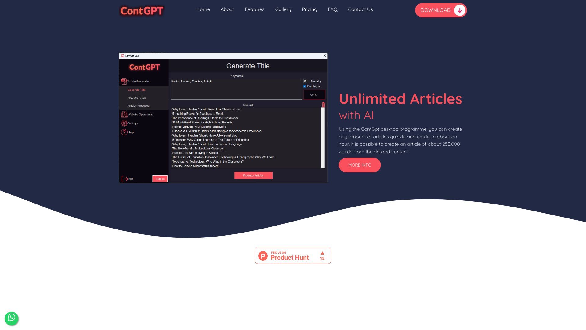 ContGpt - Article Builder with AI image