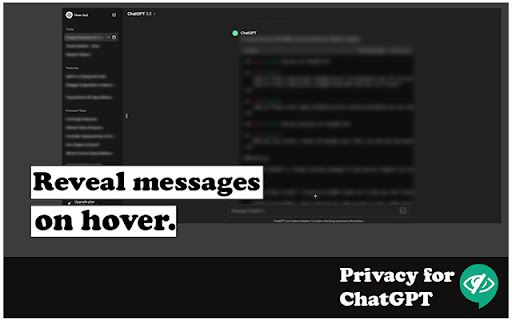 Privacy for ChatGPT image