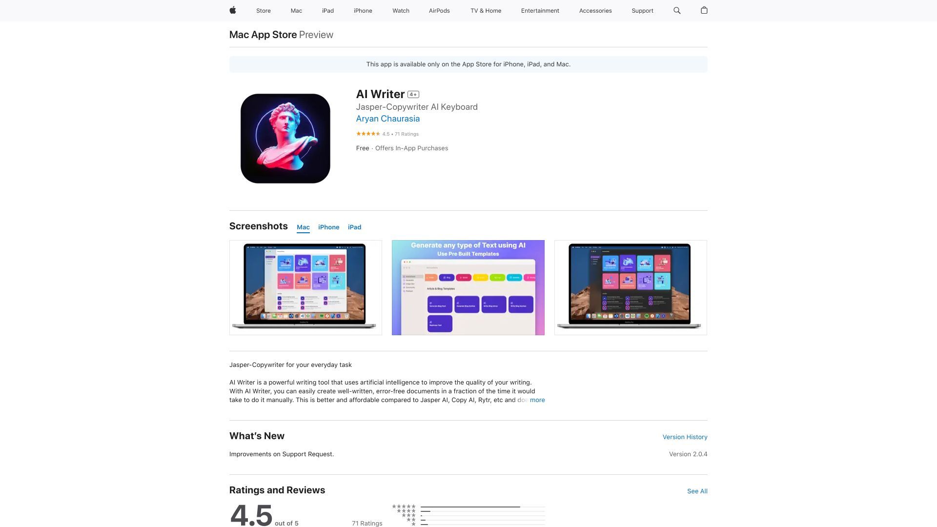 AI Writer image