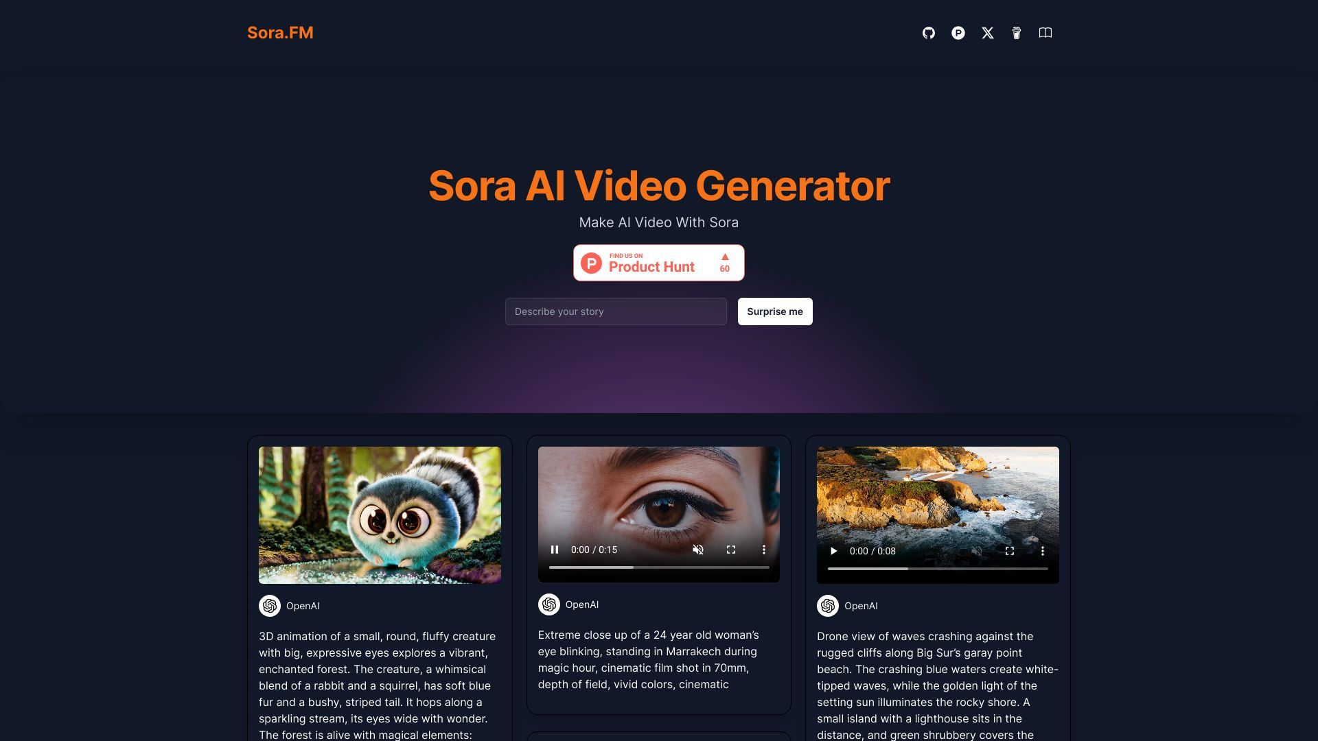 Sora AI Video Generator image