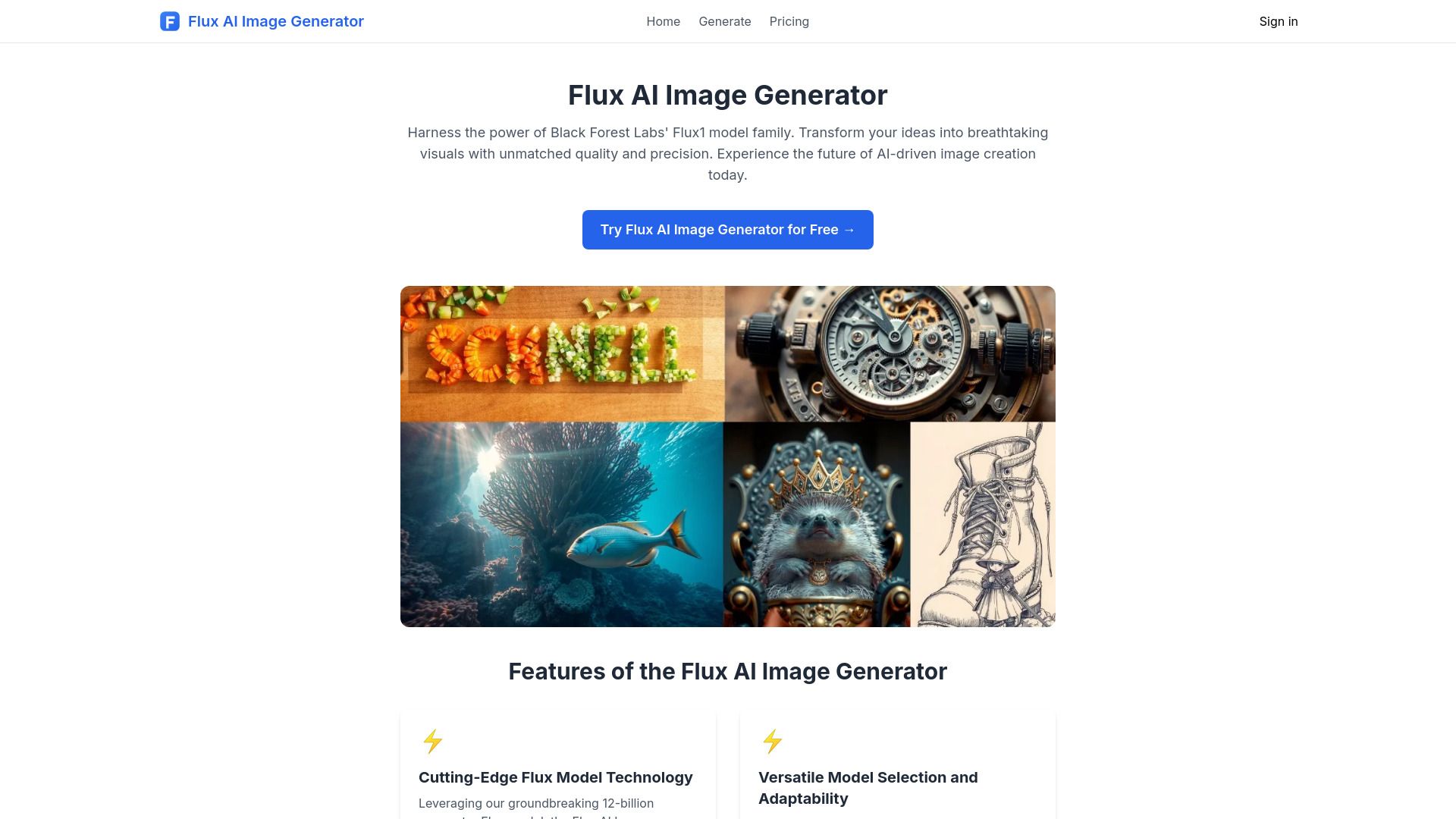 Flux AI Image Generator image