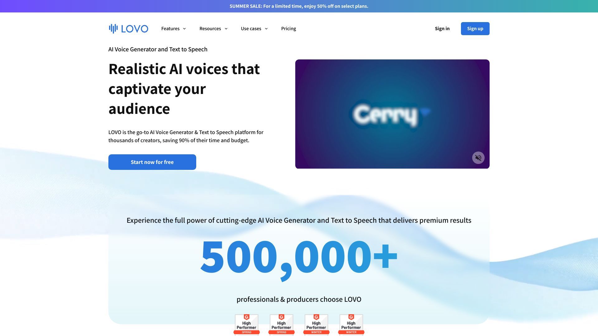 LOVO AI Voice Generator image