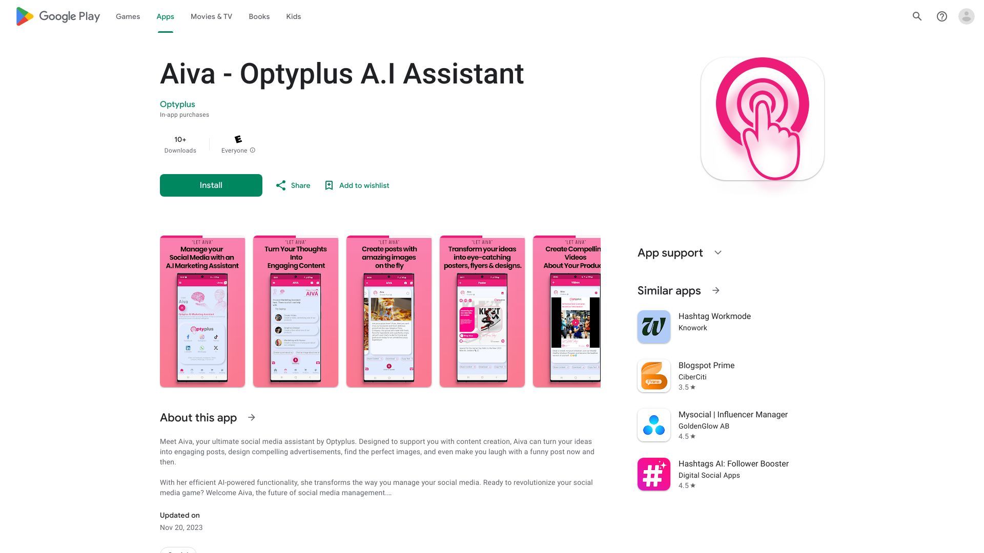 Aiva - Optyplus A.I Assistant image