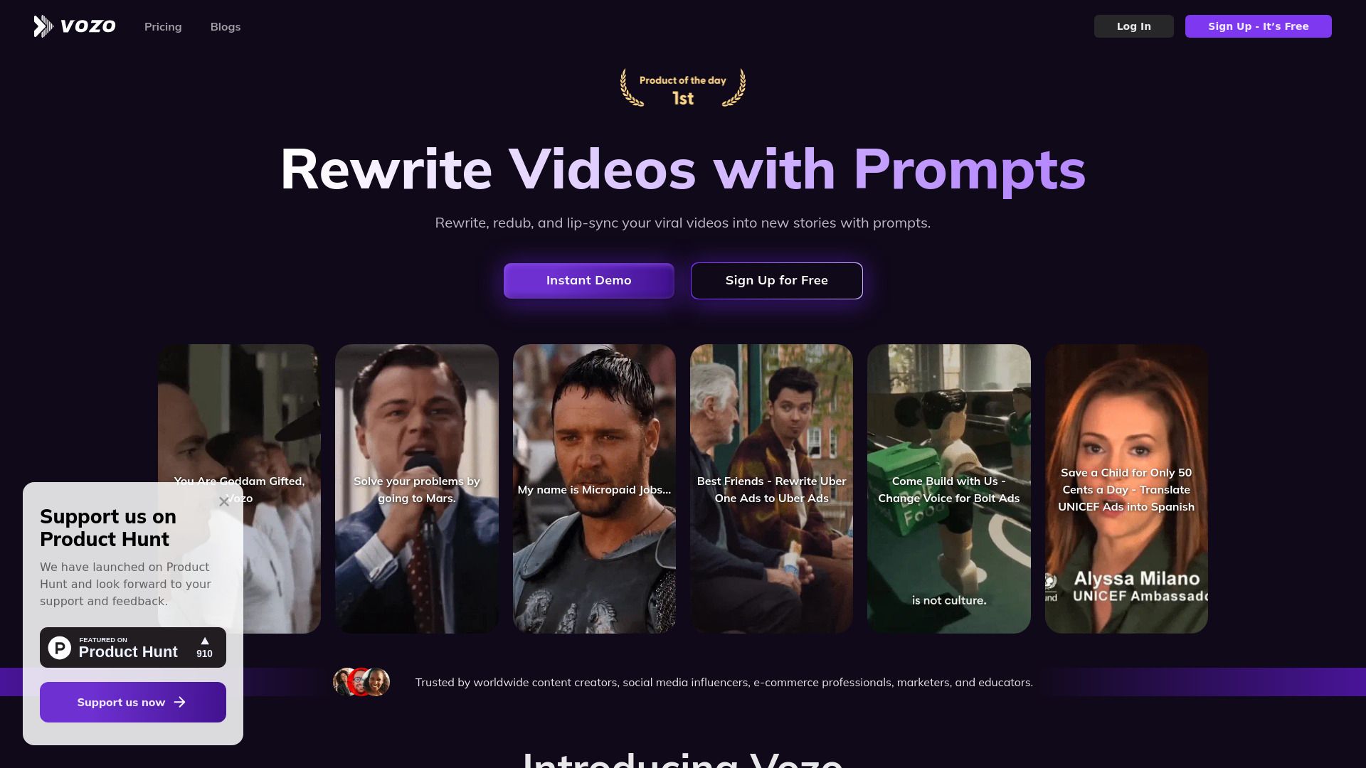 Vozo - AI Video Generator image