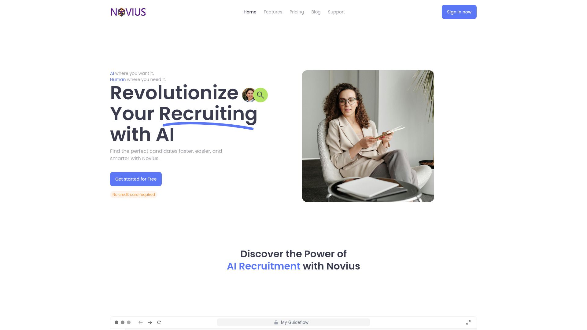 Novius AI Recruiter image