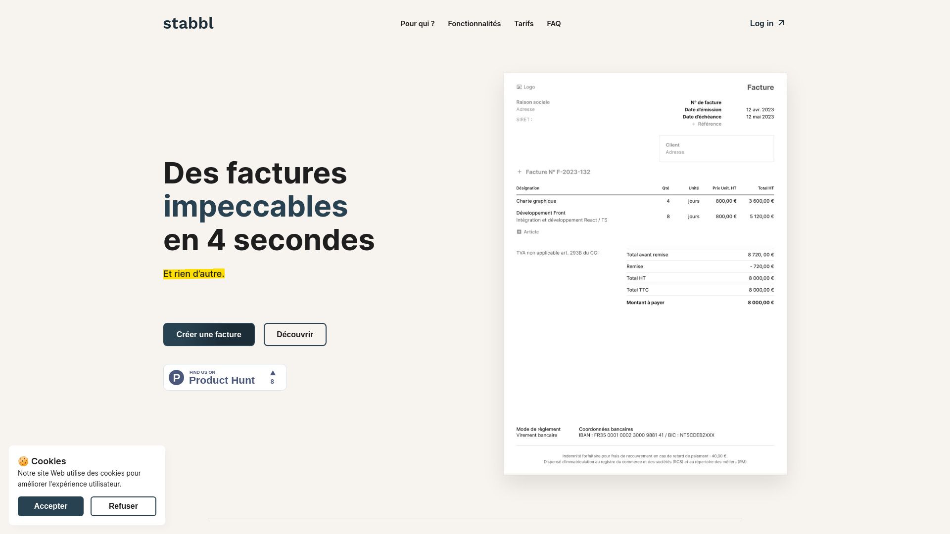 Stabbl Invoice Generator image