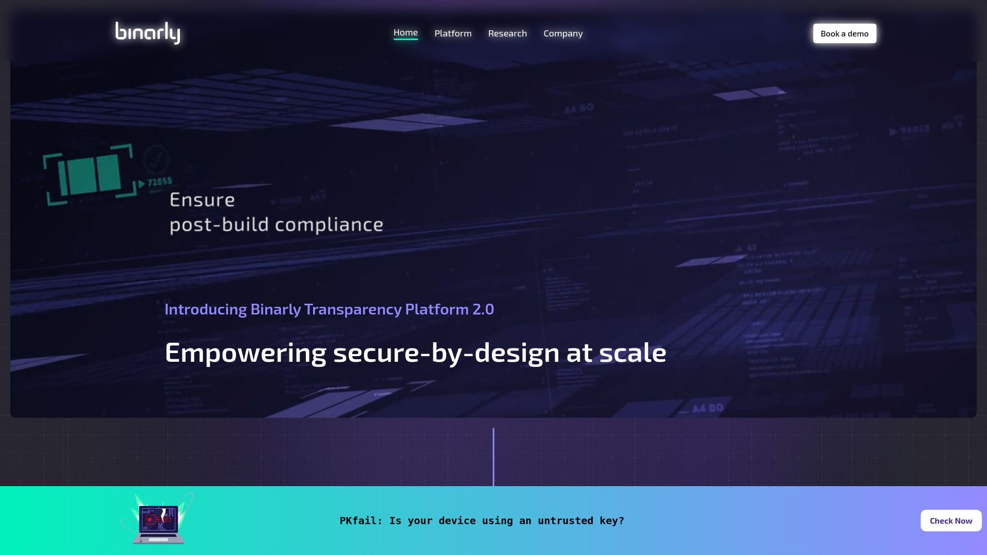 Binarly | AI-Powered Firmware Supply Chain Security Platform image