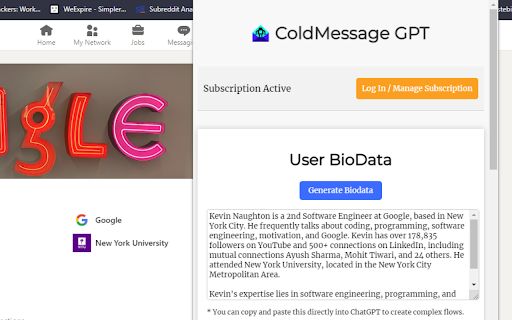 ColdMessageAI image