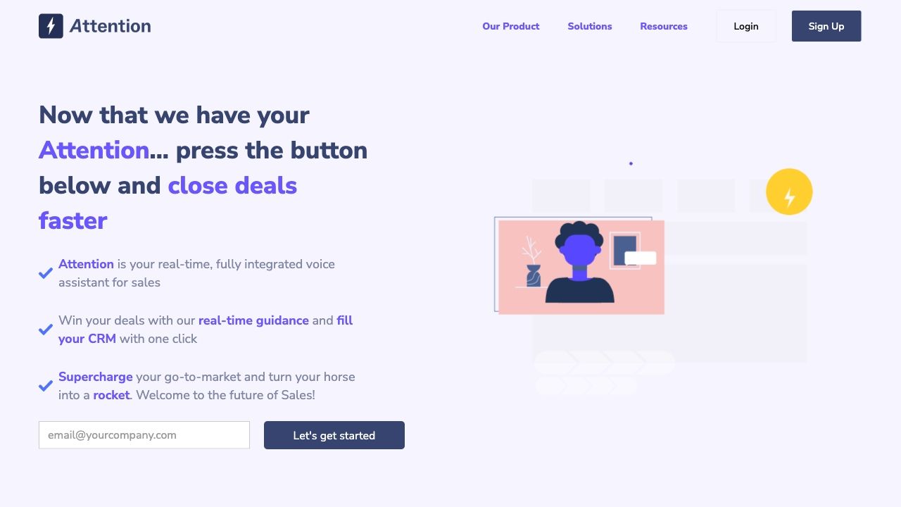 Attention - AI for Sales image