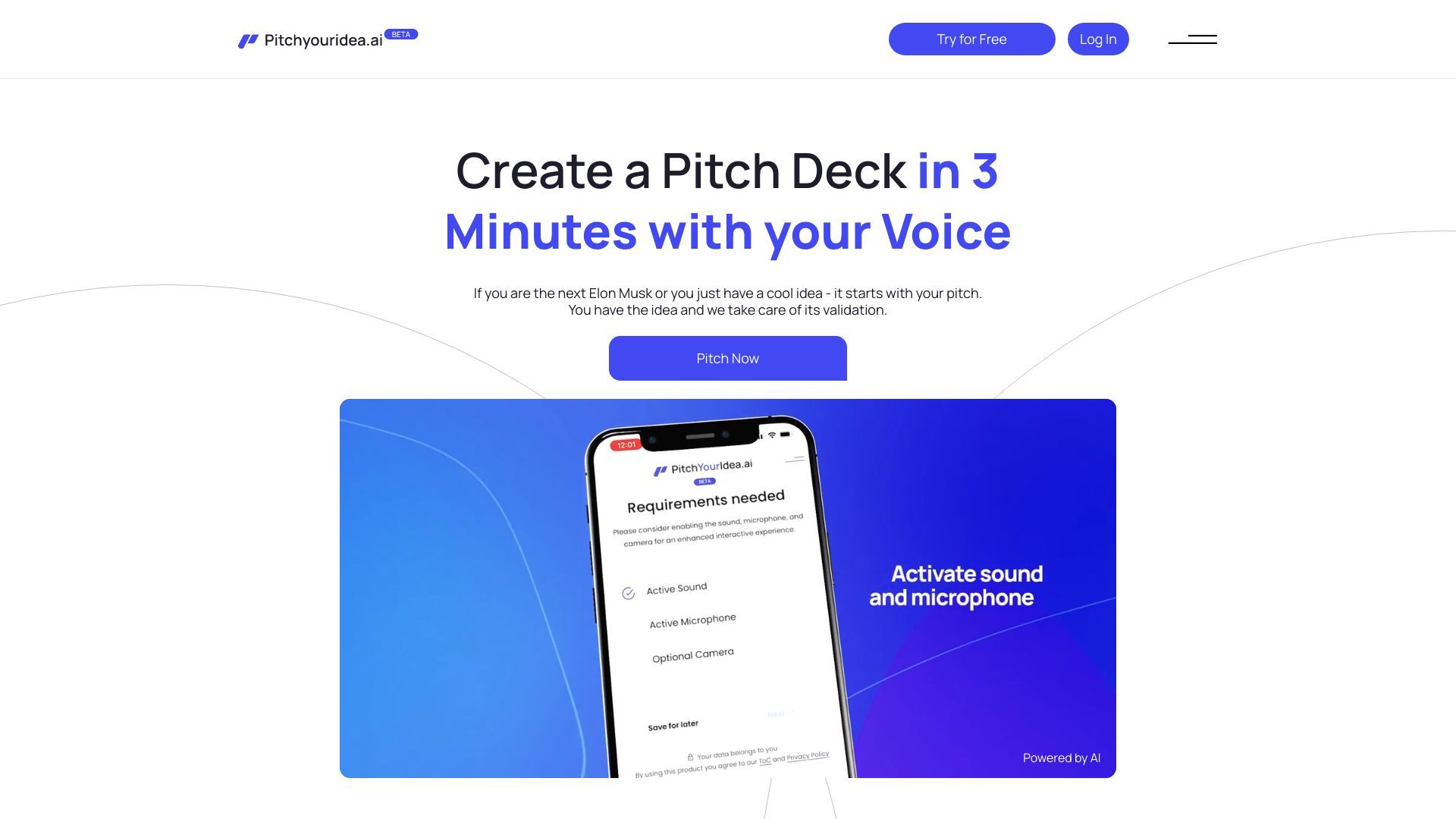 Pitchyouridea.ai image