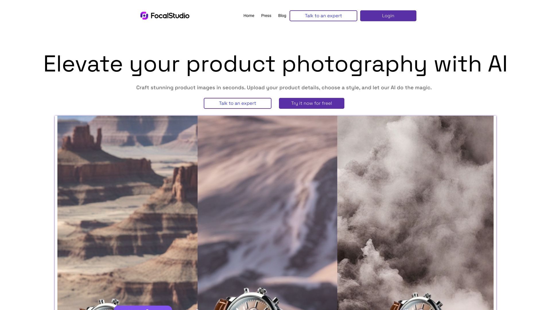 FocalStudio: AI-Powered Product Photography image