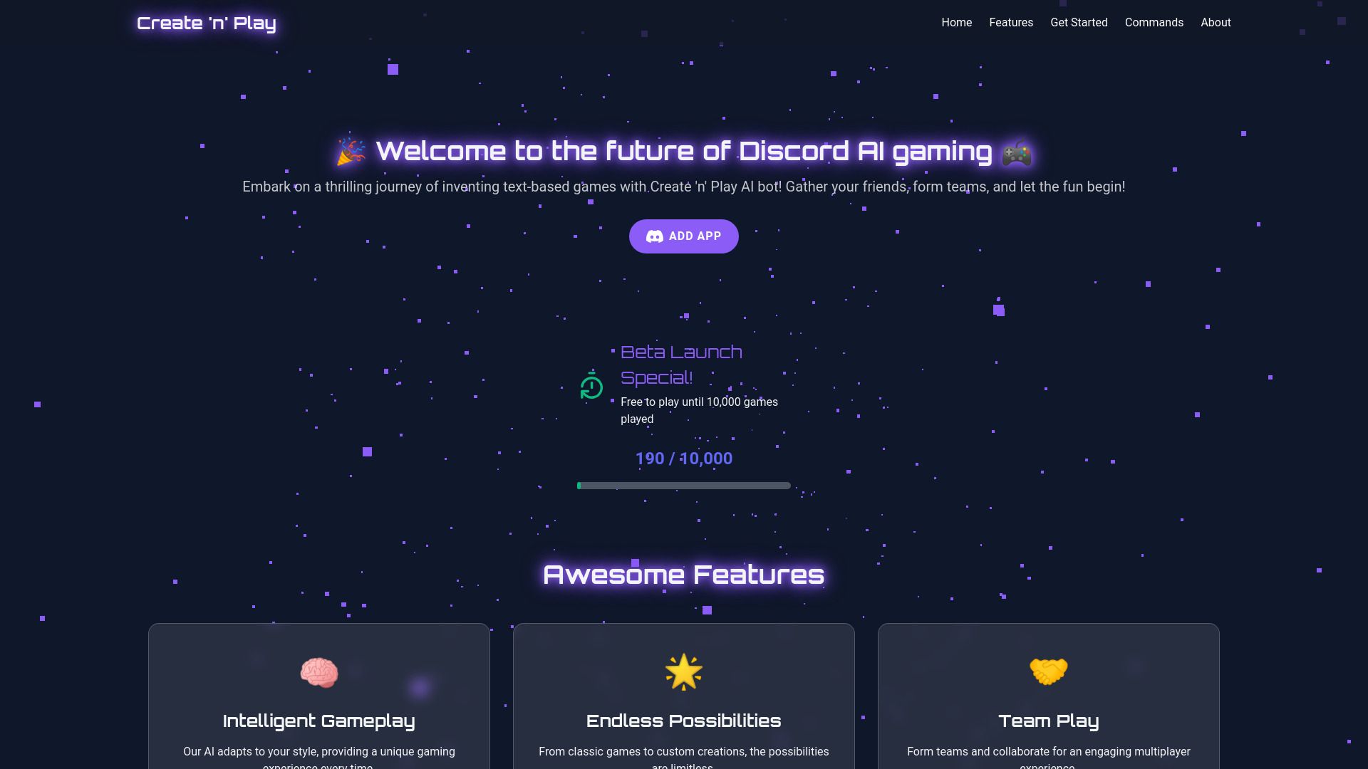 Create 'n' Play AI Bot image