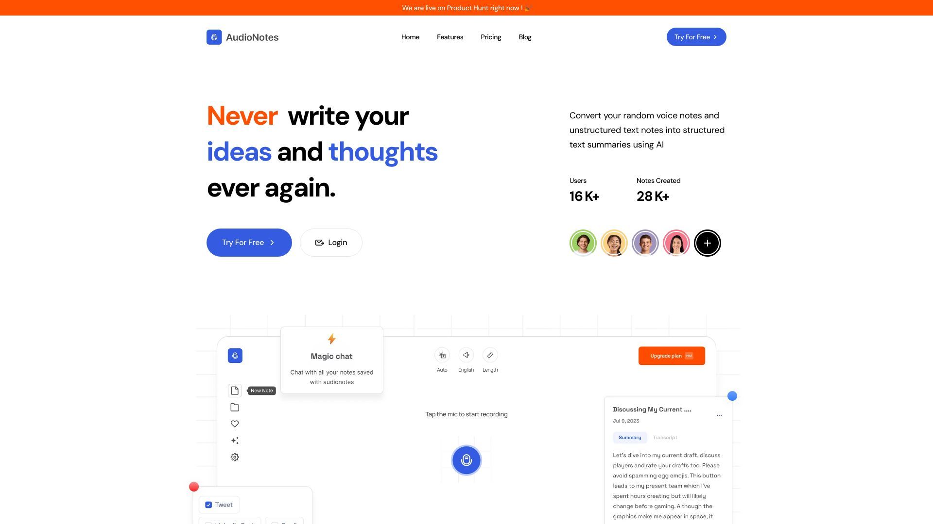Audionotes image