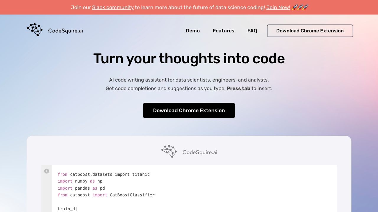 CodeSquire - AI code writing assistant image
