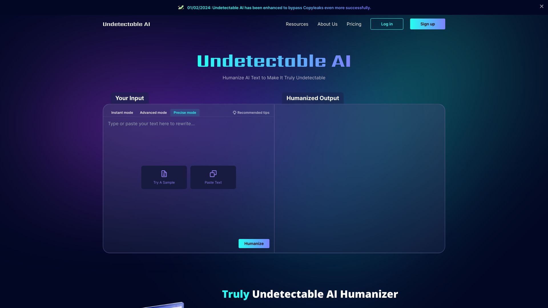 Undetectable AI image