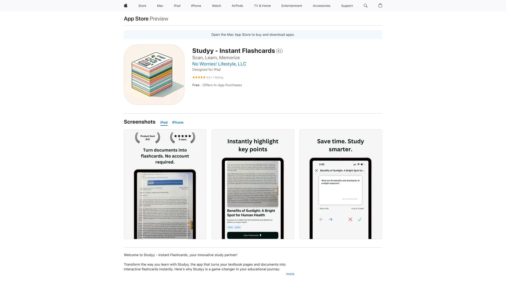 Studyy - Instant Flashcards image