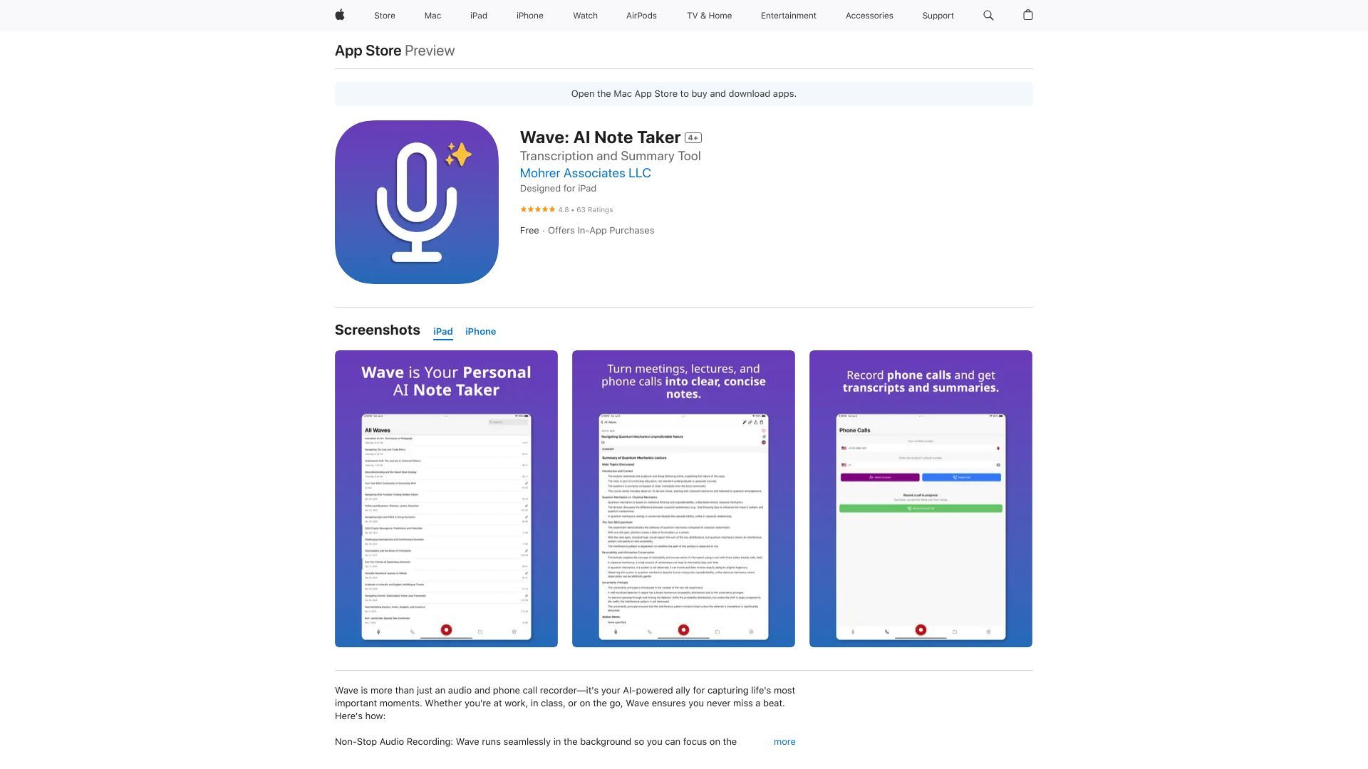 Wave: AI Note Taker image