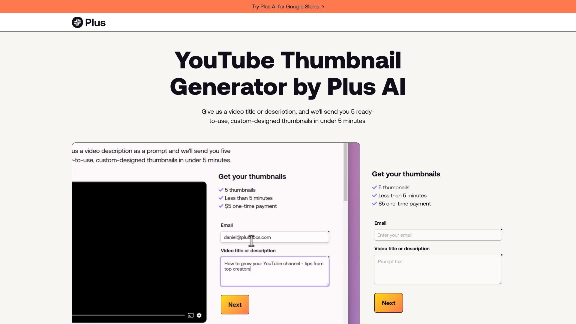 AI Youtube Thumbnail Generator image