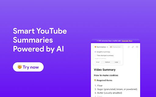 AI Summarizer for YouTube image