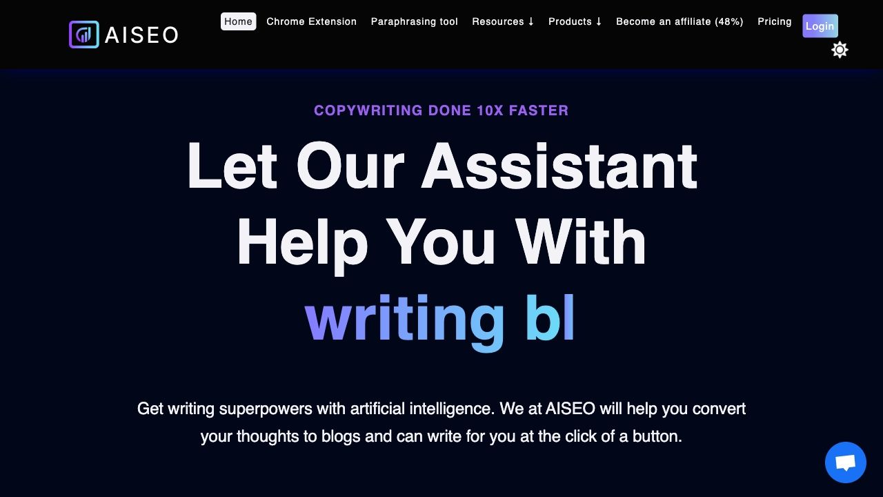 AISEO - AI writing assistant, Copywriting & Paraphrasing Tool image