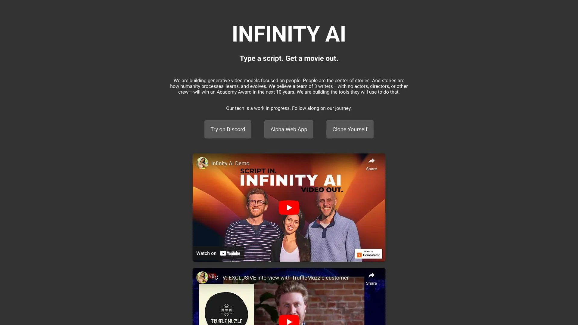 Infinity AI image