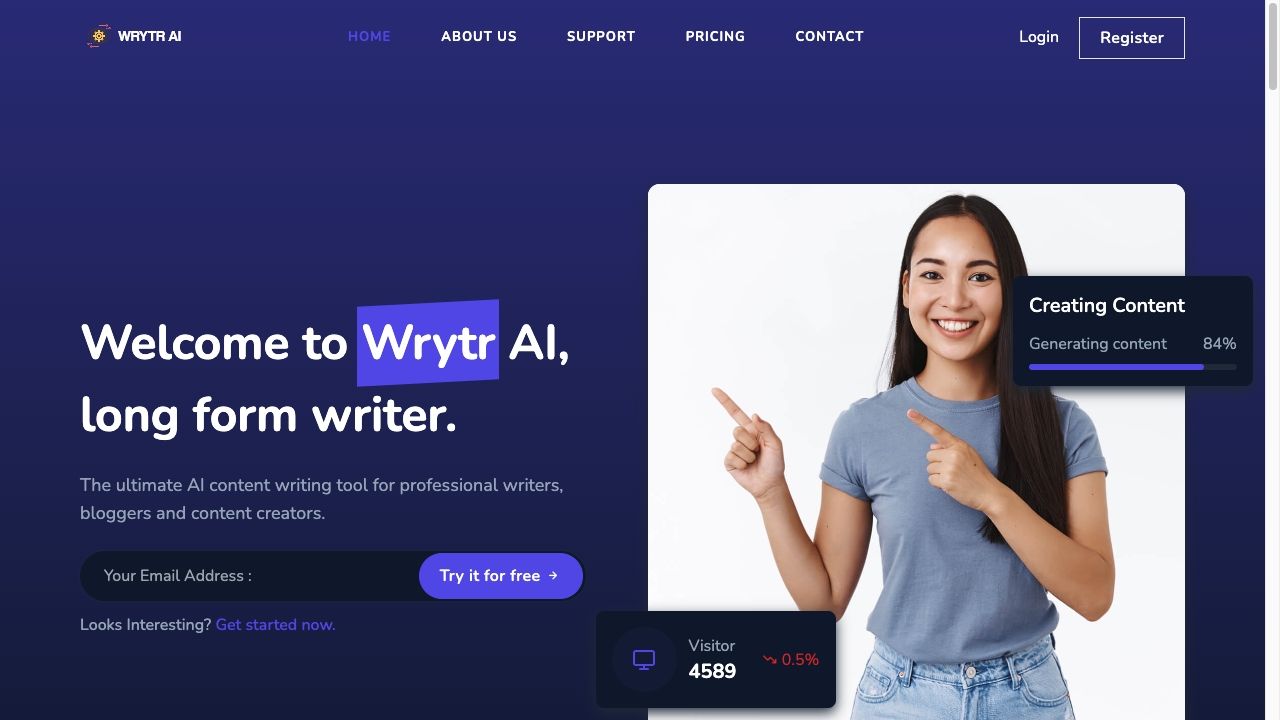 Wrytr | AI Writer & Content Generator image