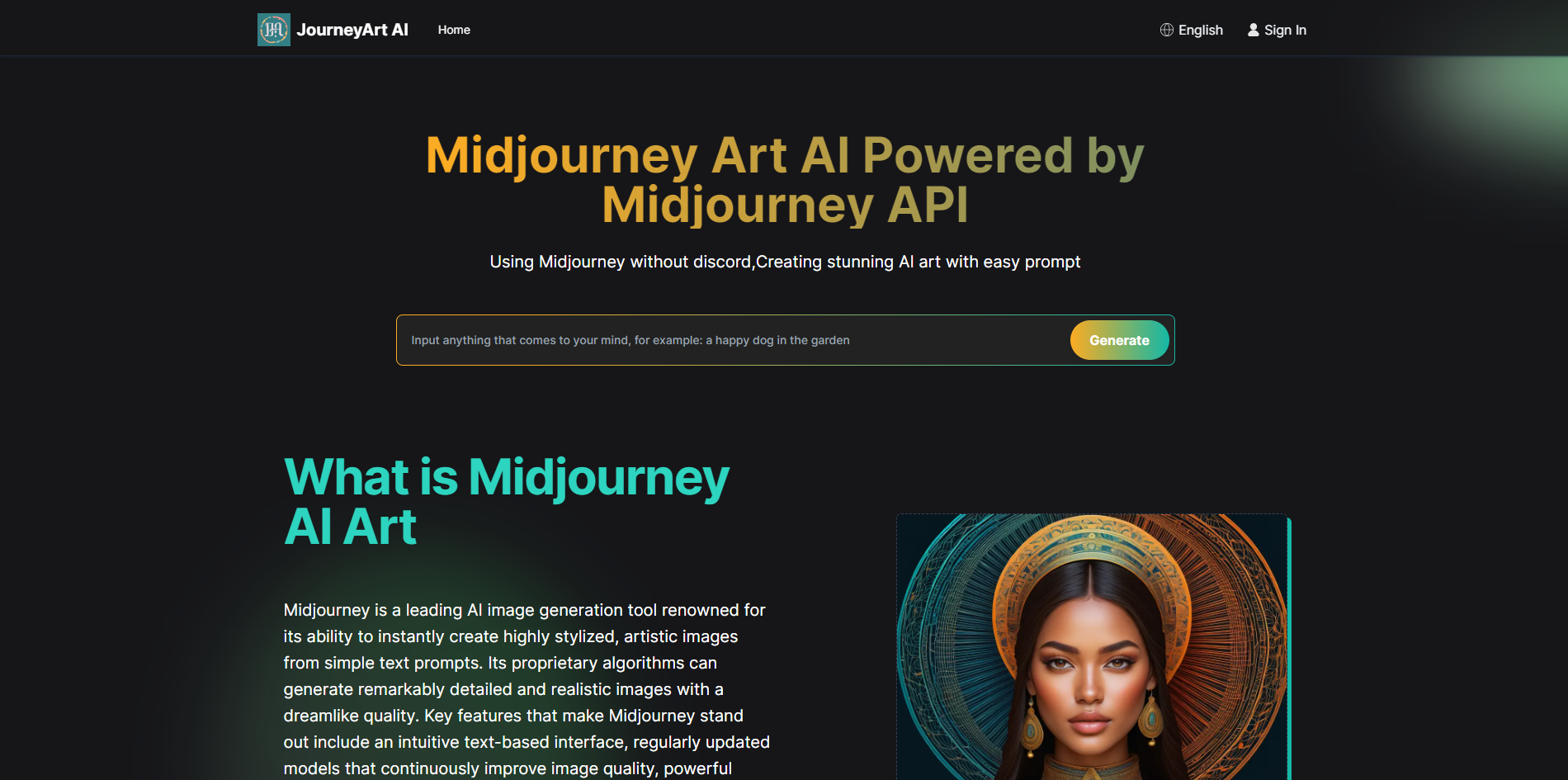Midjourney Art AI image