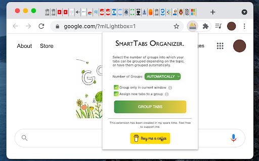 Tab Grouping Extension image