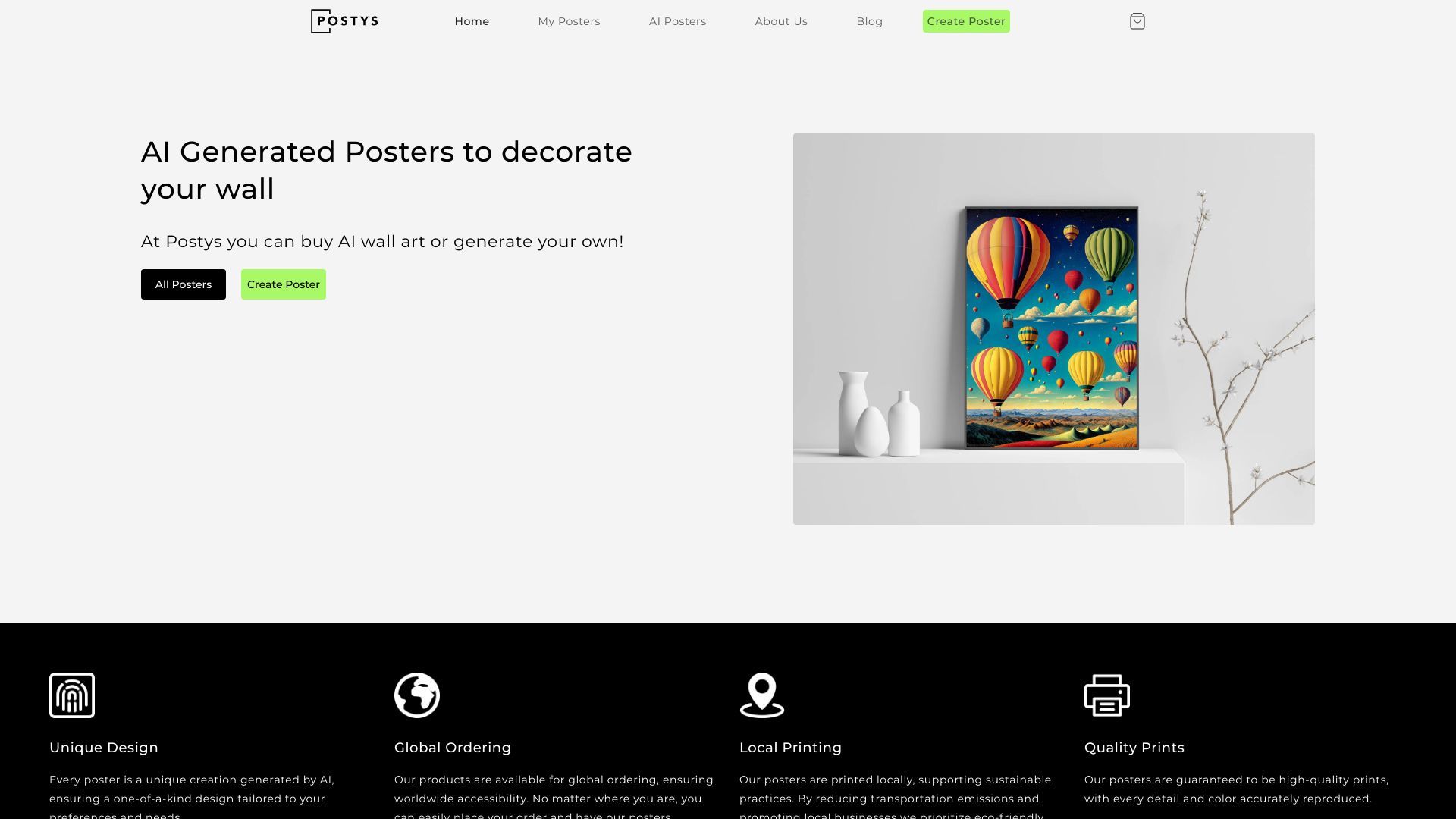 Postys - Generate your unique AI poster image