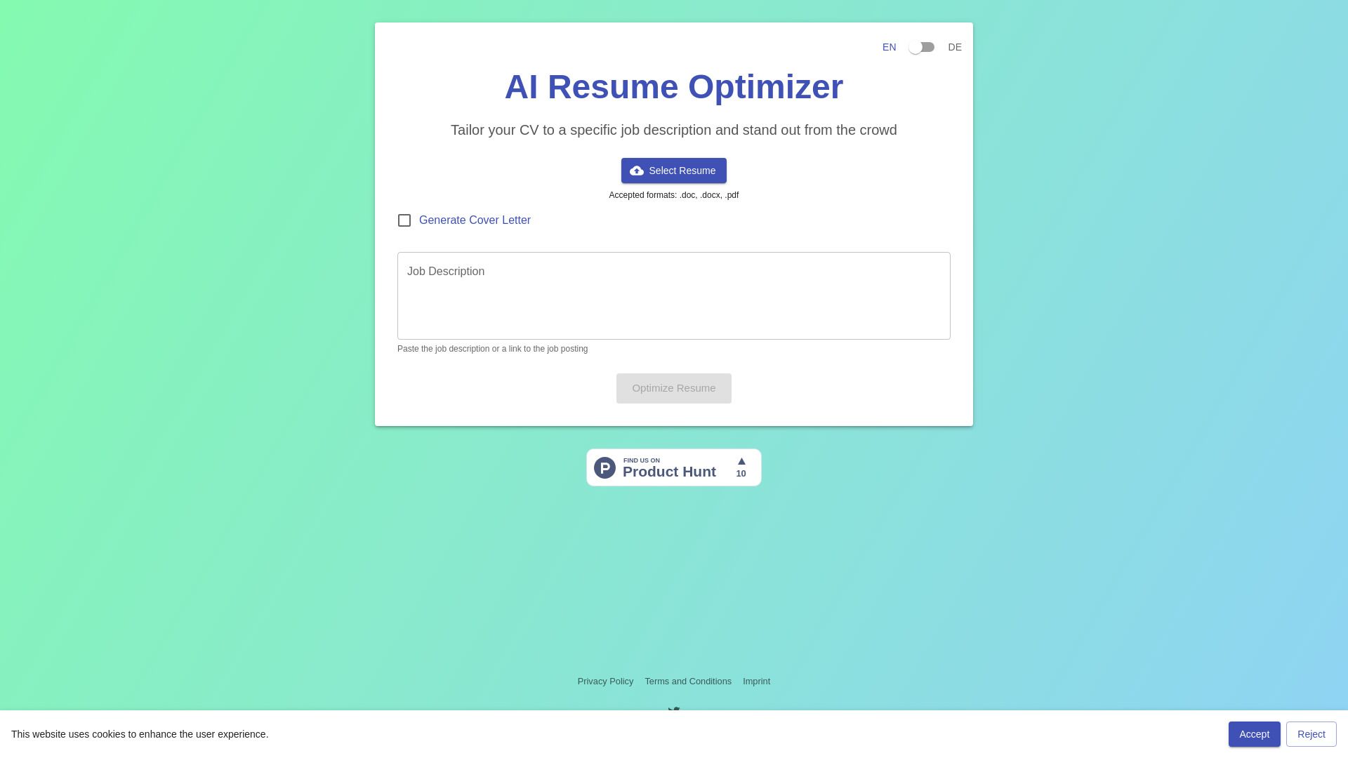 AI Resume Optimizer image