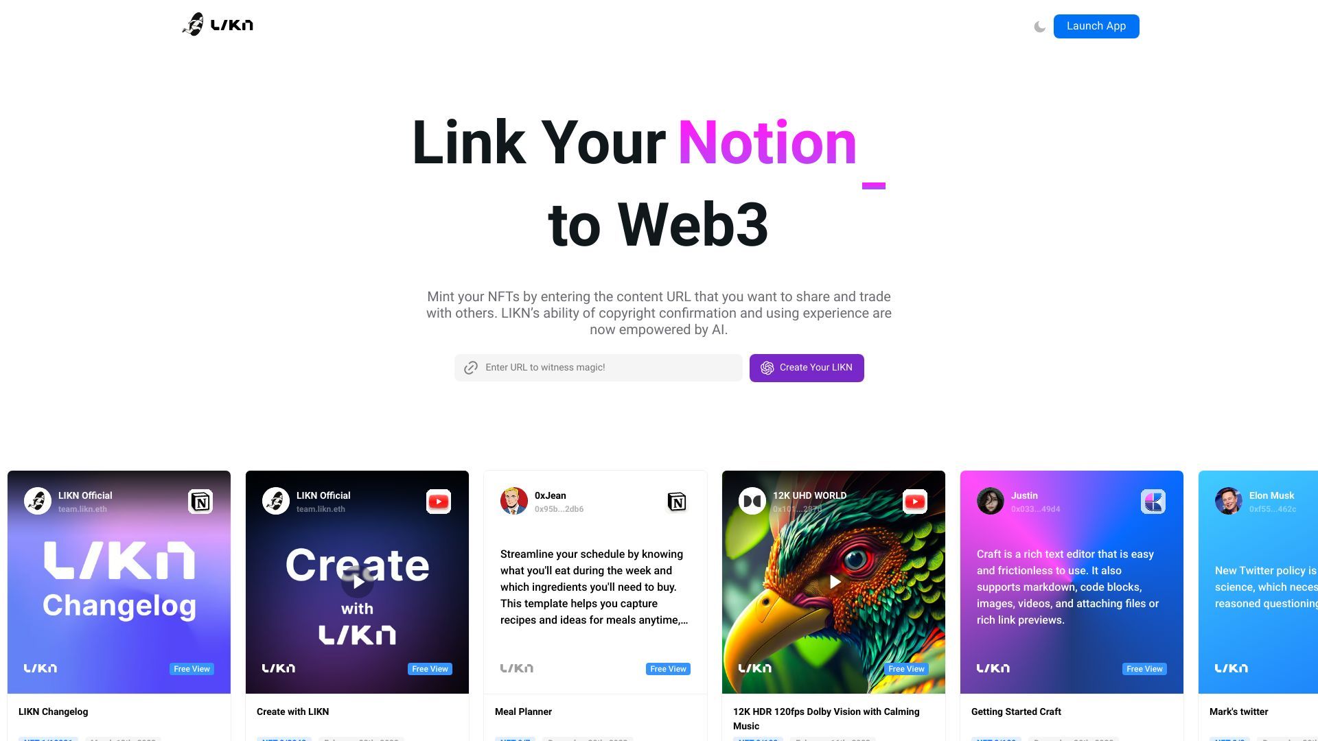 LIKN - Link Your Content to Web3 image