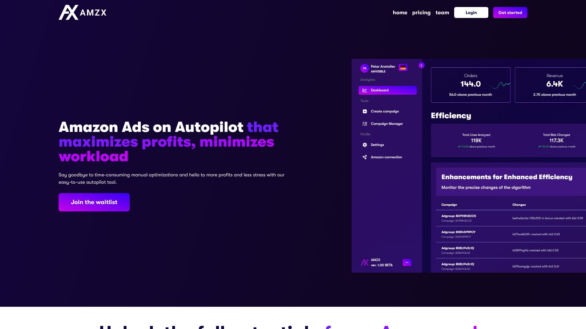 AMZX - Amazon Ads Automator image
