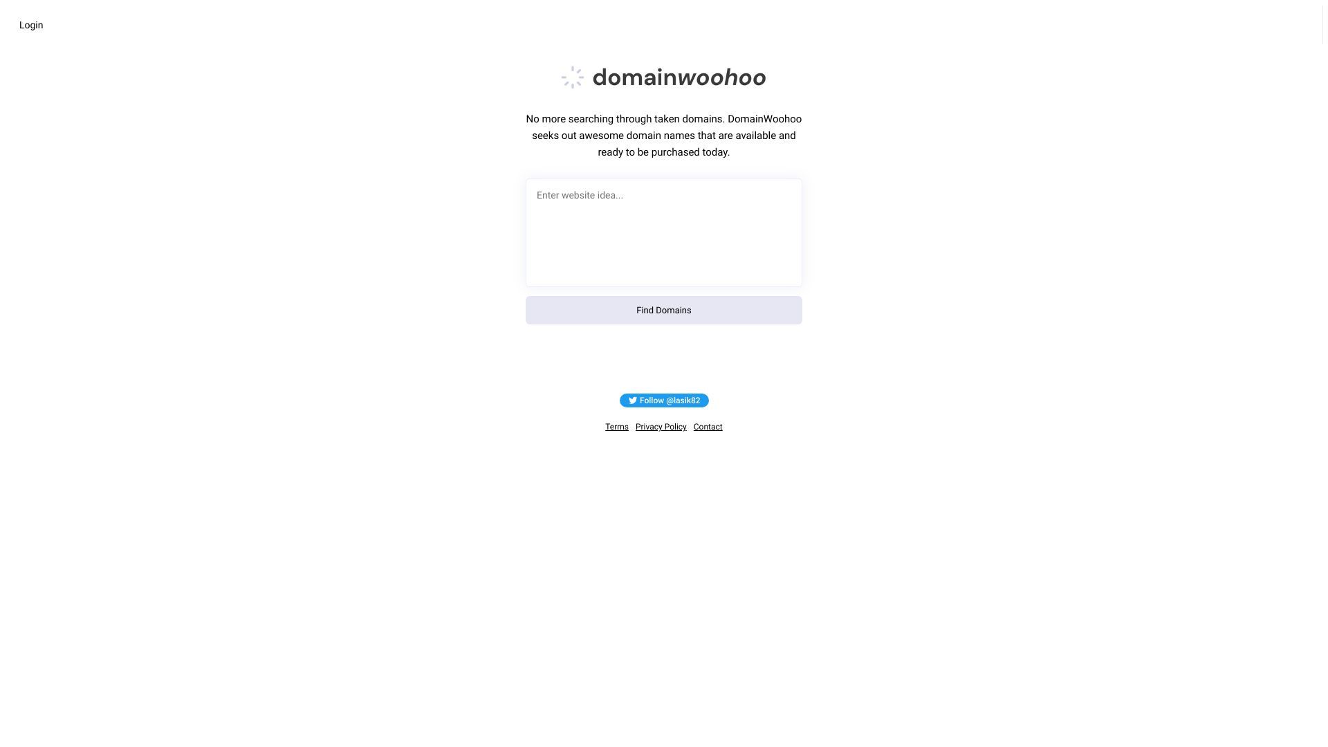 DomainWoohoo | AI Domain Name Finder image