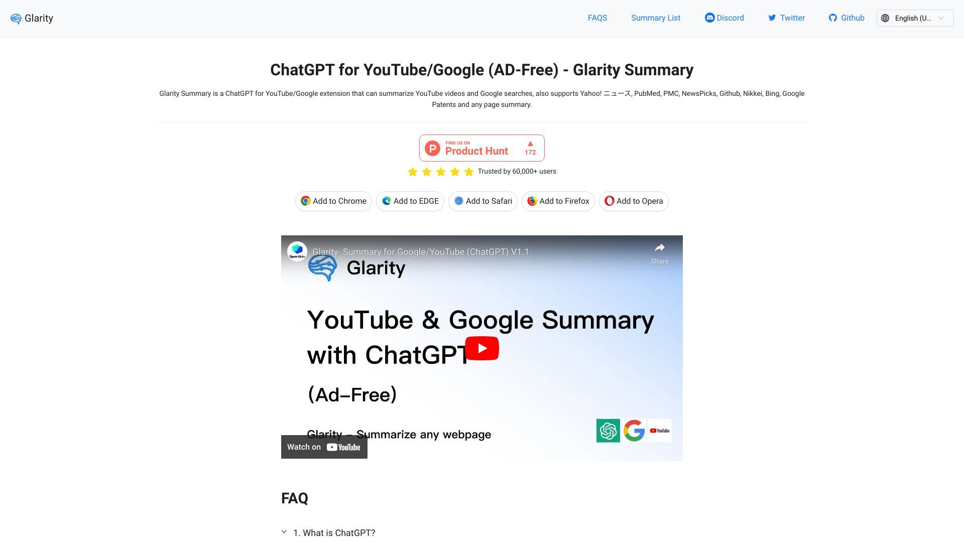 Glarity Summary image