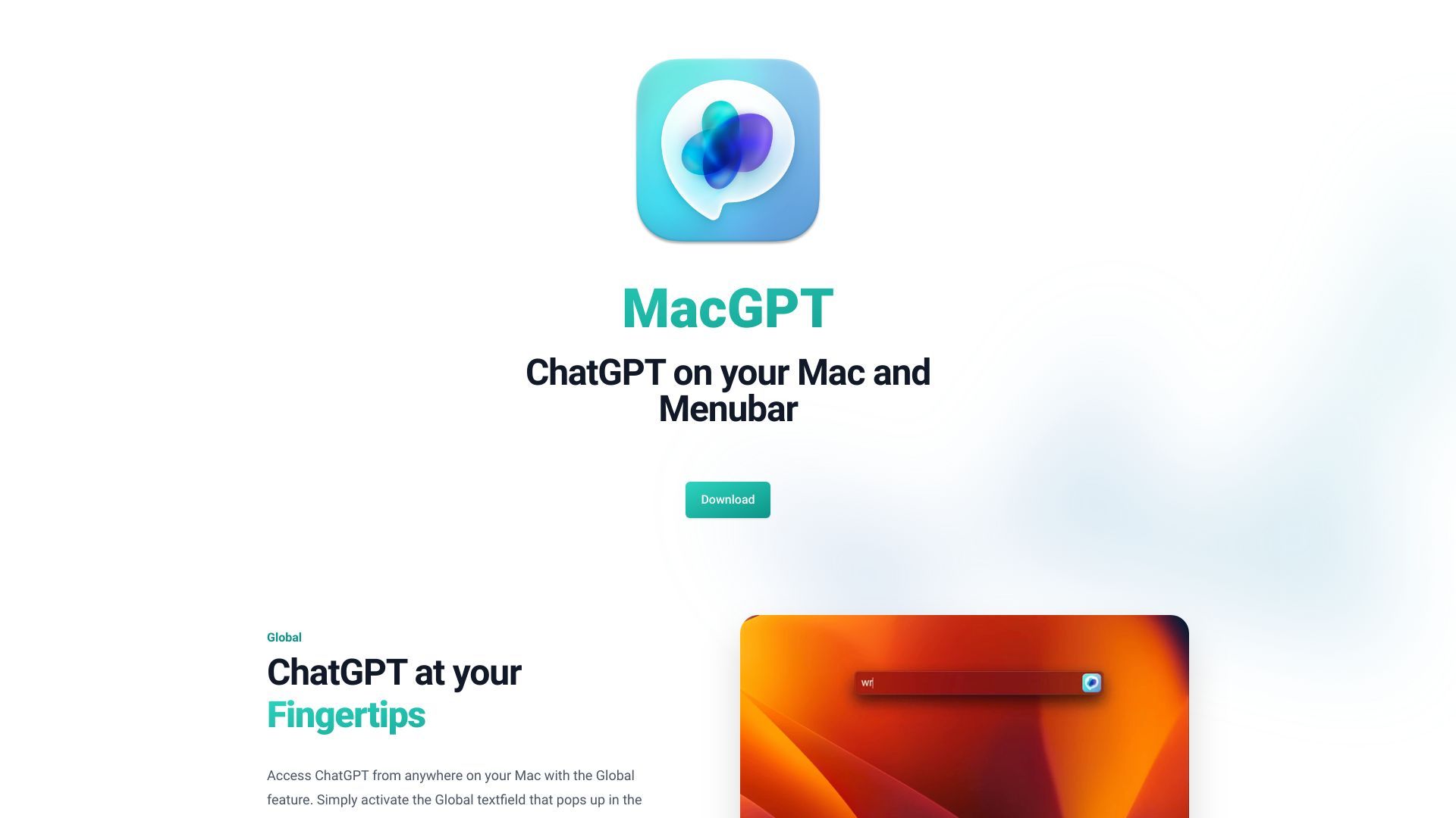 MacGPT - ChatGPT in your menubar image