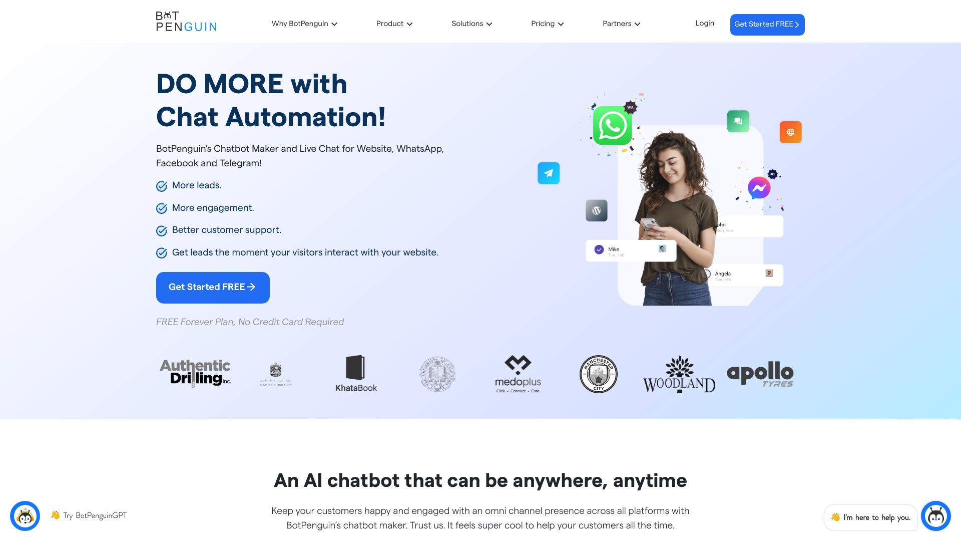 BotPenguin Chatbot image