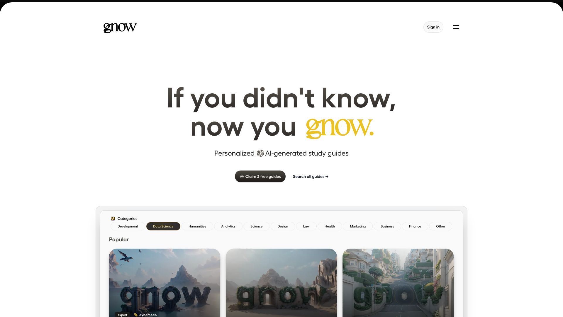 Gnow image