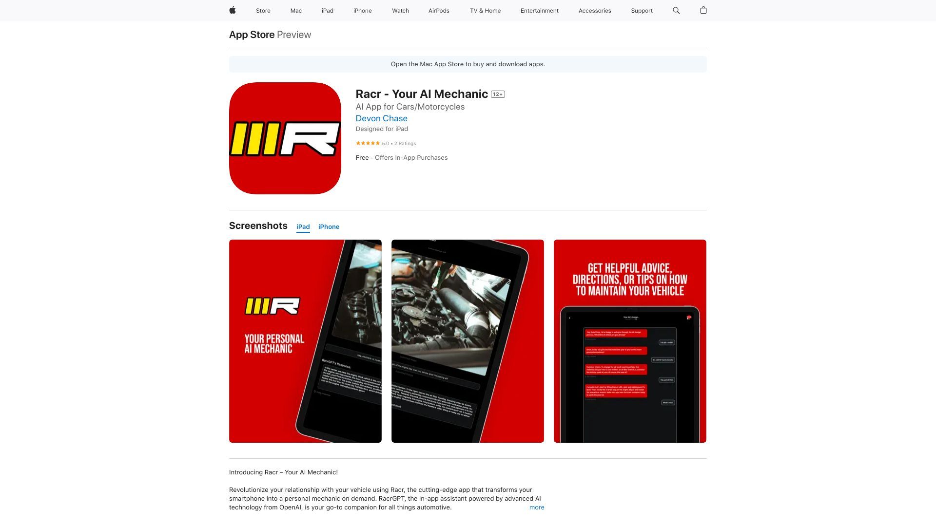 Racr - Your AI Mechanic image