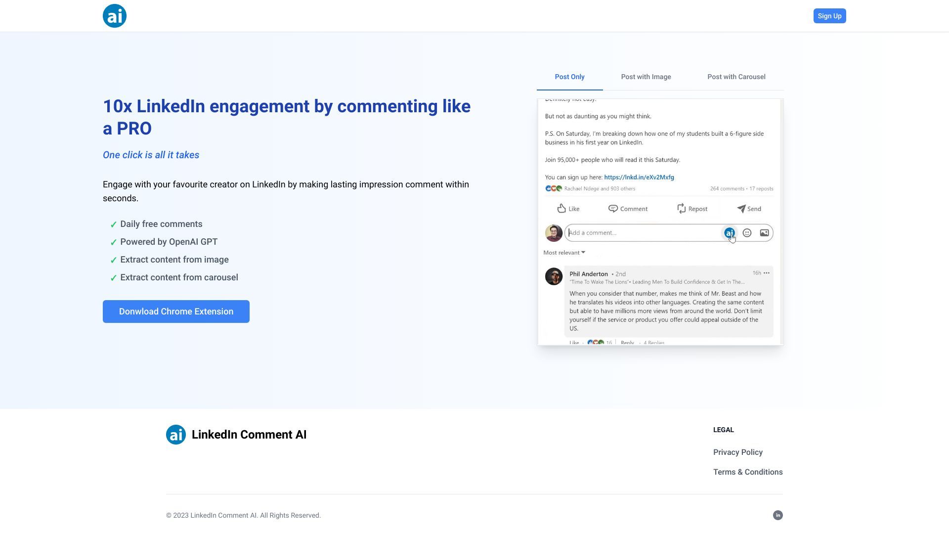 LinkedIn Comment Booster image