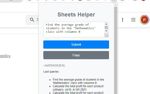 Sheets Helper image
