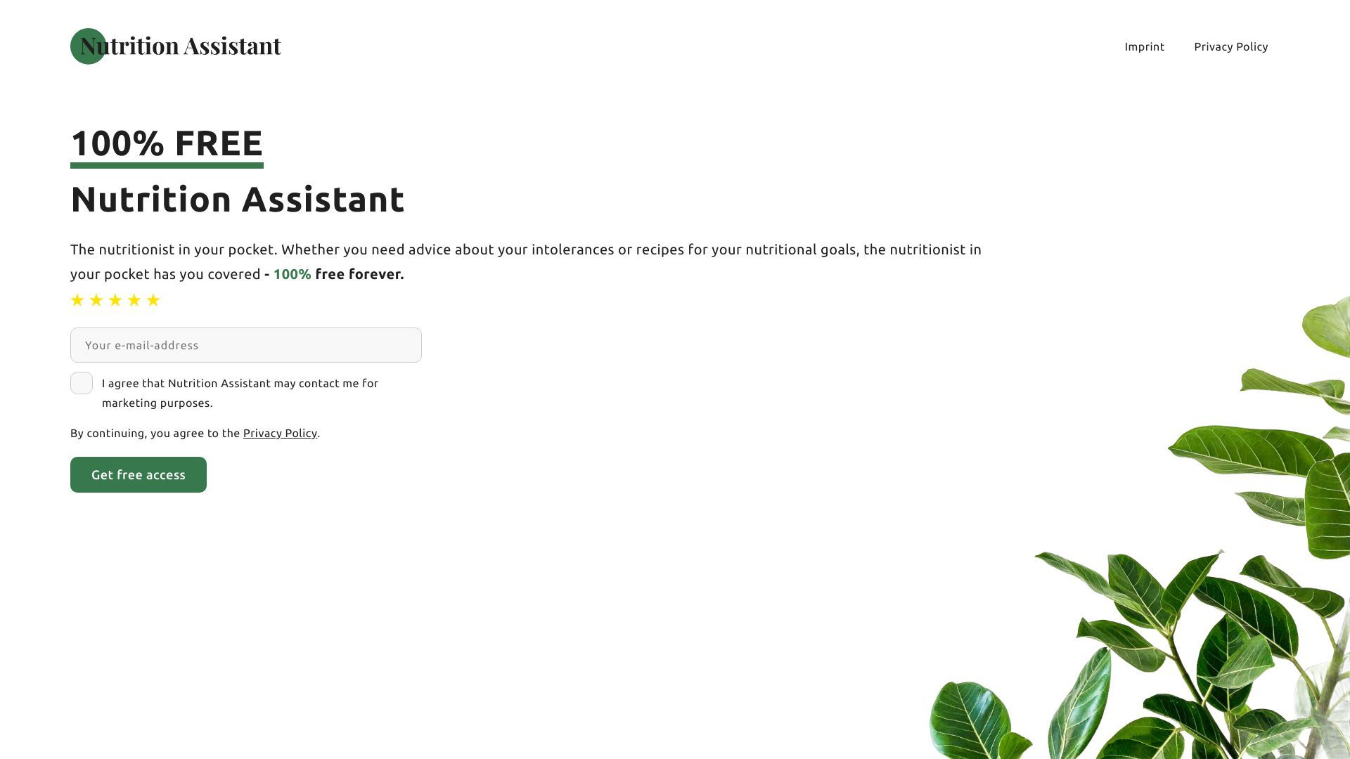 Nutrition Assistant image