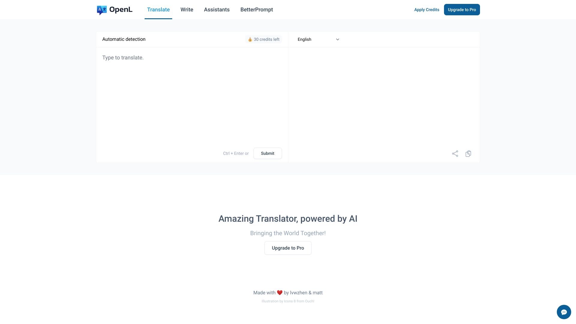 OpenL - Amazing Translator, powered by AI image