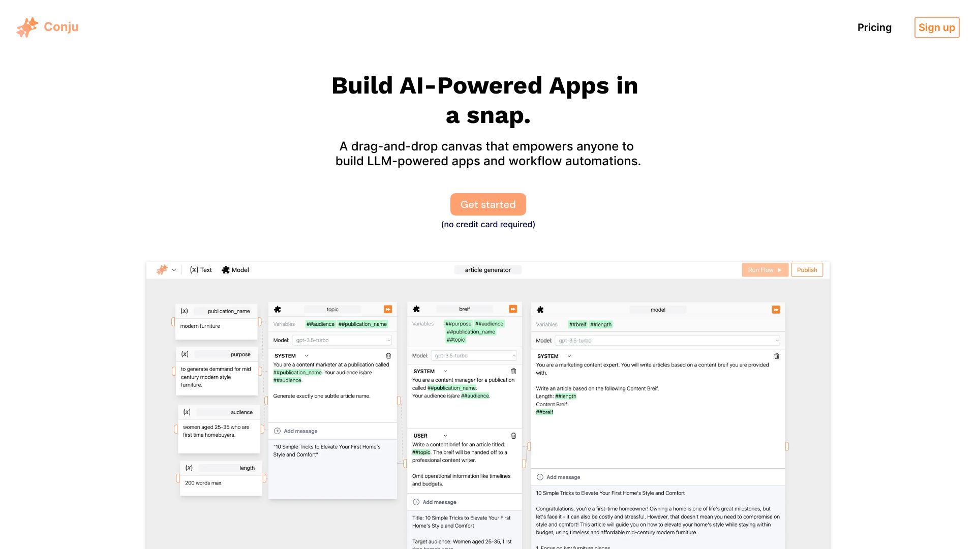 Conju - Build AI Powered Apps image