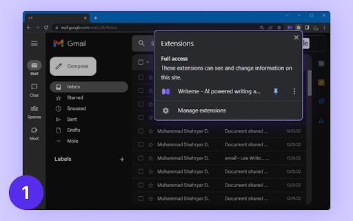 WriteMe.Ai Google Chrome Extension image