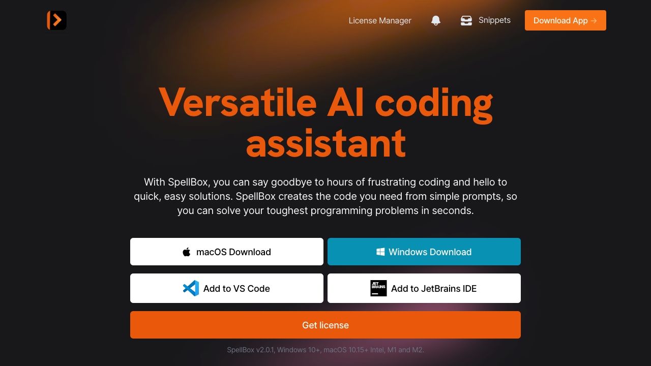 SpellBox - AI programming assistant image