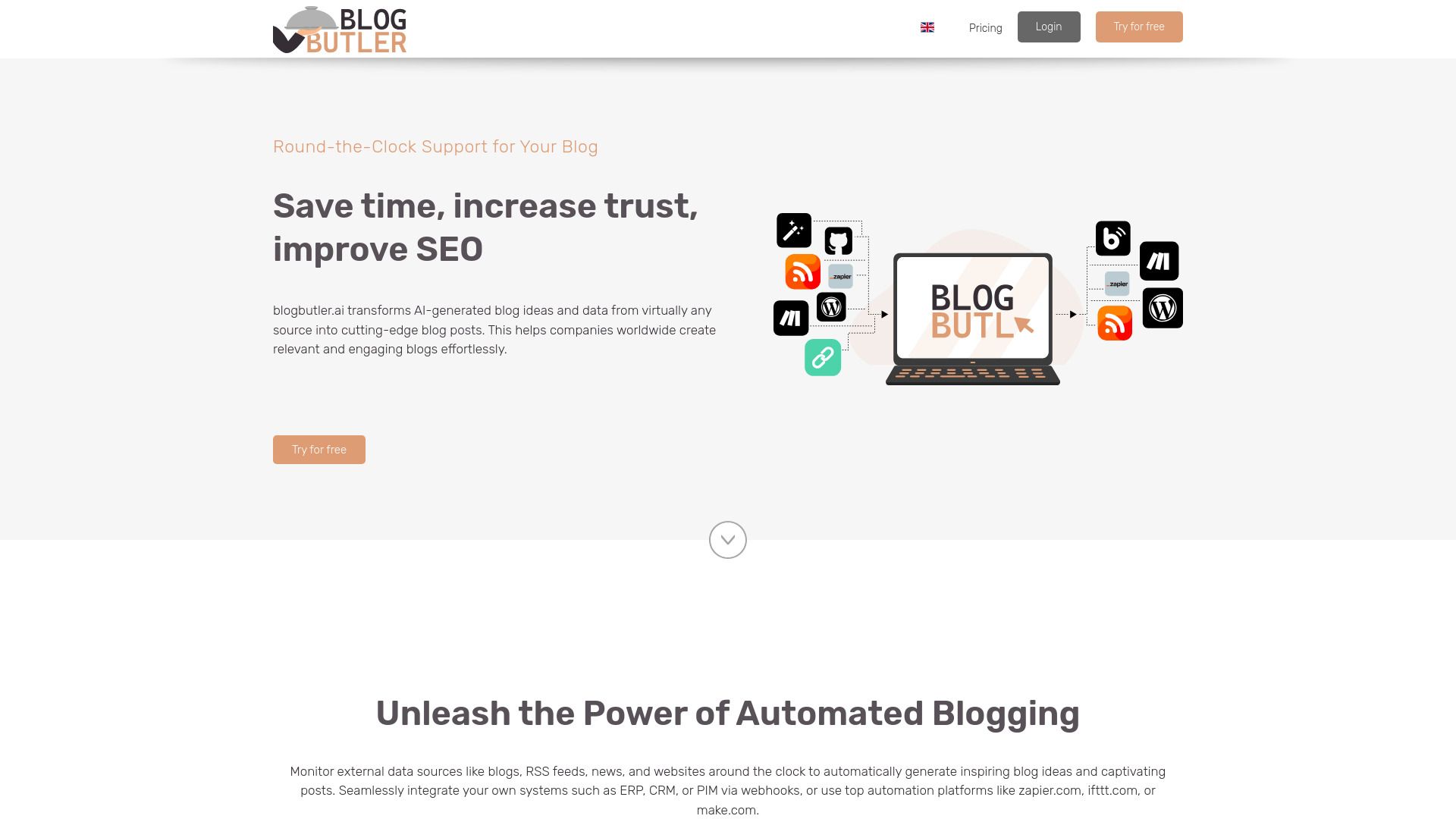 Blogbutler.ai image
