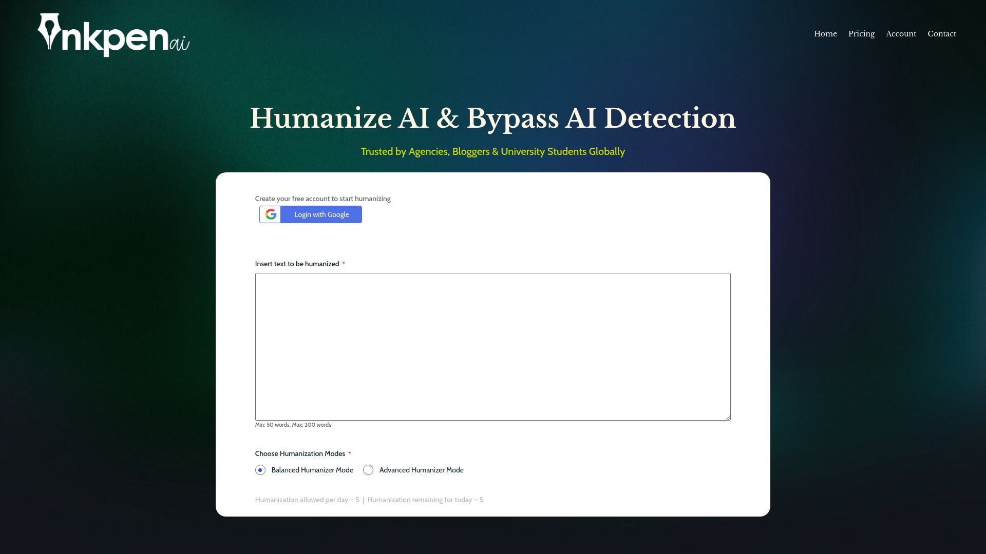 Inkpen AI Text Humanizer image
