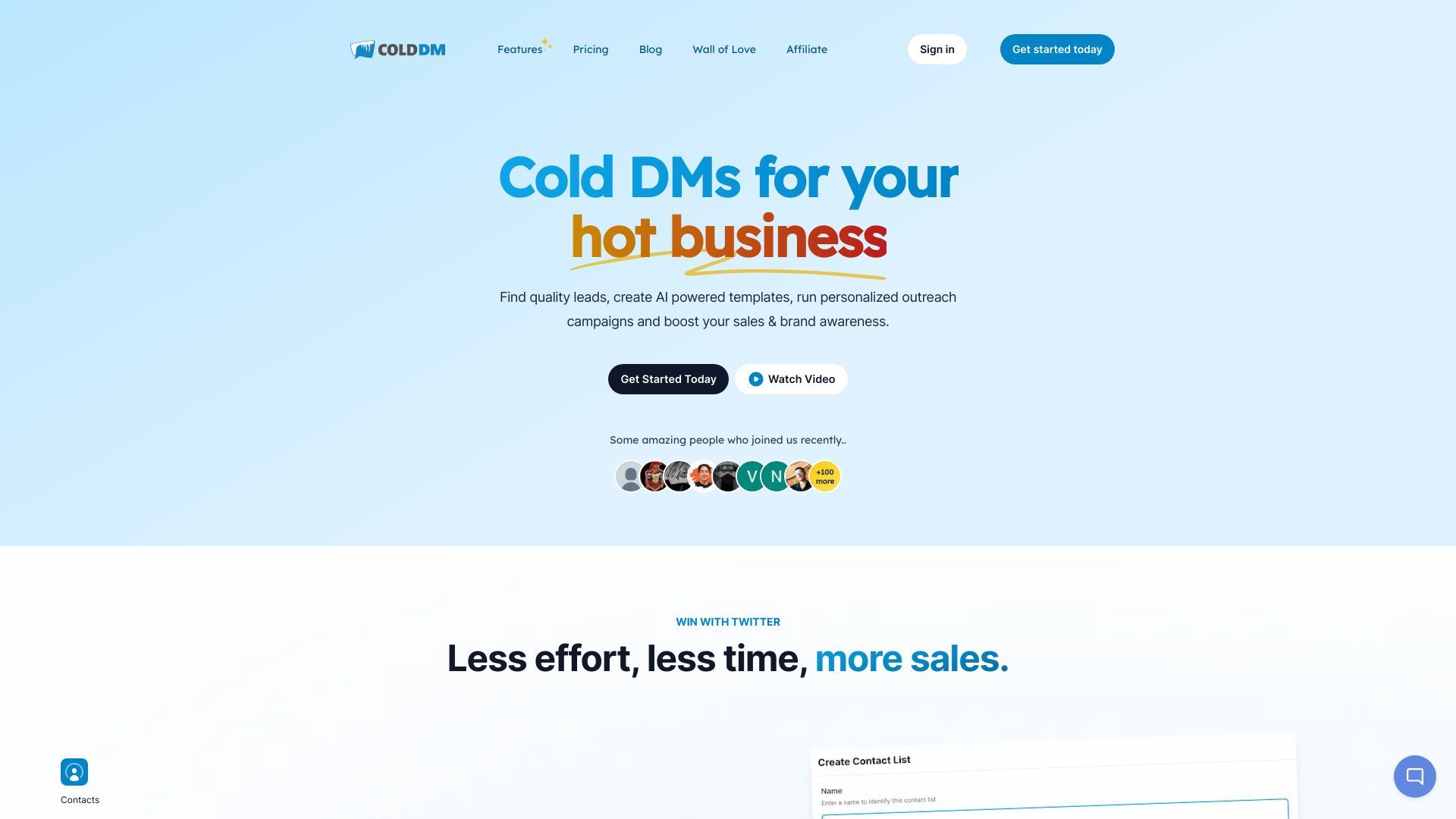 Cold DM image