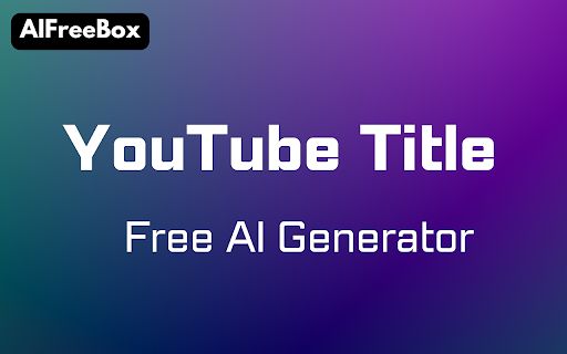 AI YouTube Title Generator image